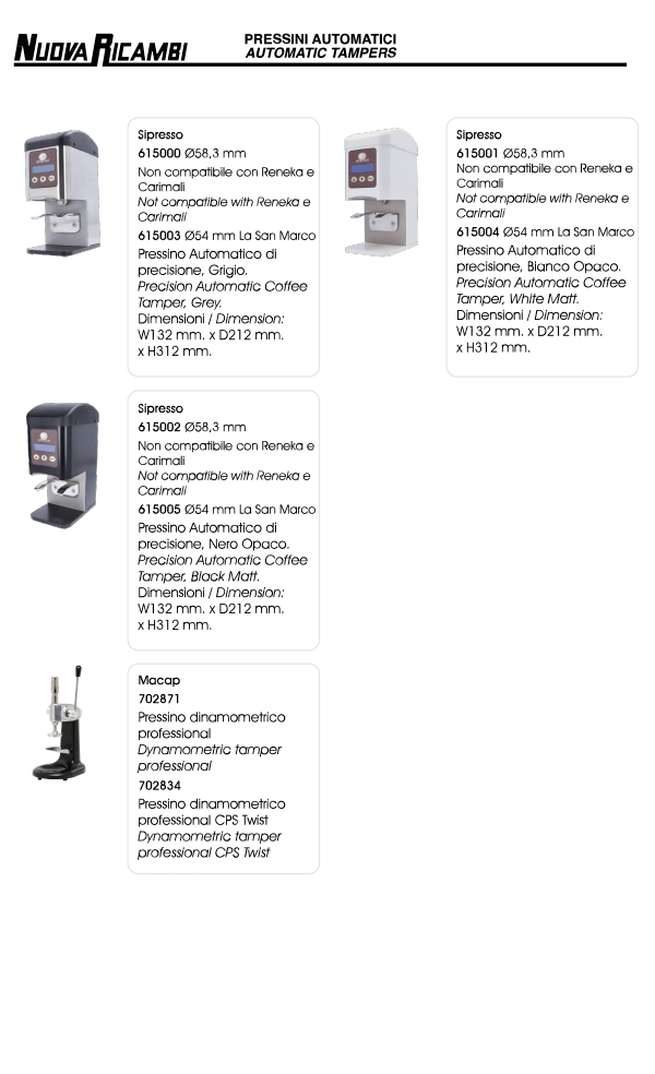 Automatic Tampers 