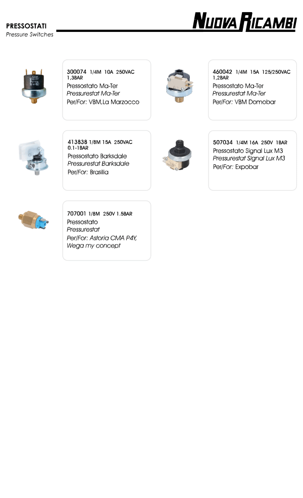 Pressure Switches