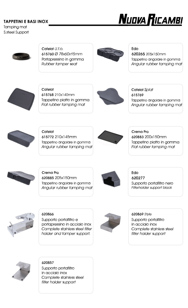 Tamping mat and stainless steel support