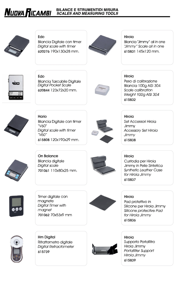 Scales and measuring tools 