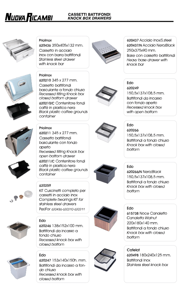 Knock Box Drawers